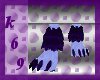 {k69} Dark Purple Paws