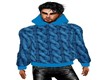 TEAL WOVEN HOODY