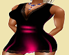 Blk/Hot Pink Mini dress