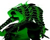 -x- green toxic dreads