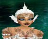 White Mermaid Head Fins