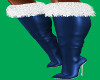 Winter blue w/ Fur Boots