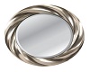 round silver swirl mirro