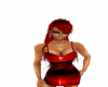 *S* red/blk mimi dress