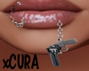 Gun Lip Piercing