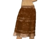 Worn Brown Boho skirt