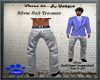 Silver Suit Trousers