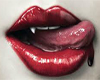 vampire red lips
