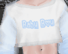 Blue Baby Boy Crop Shirt