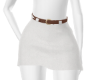 [MM] White Belted Skirt