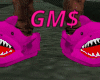 Hot Pink Jaws Slippers