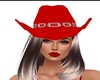 C* COWGIRL HAT  RED