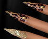 Leopard Stiletto Nails