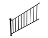 Stair Railing Black