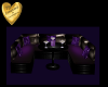 Black & Purple Club Sofa