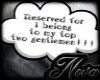 Reserved Thora Sign
