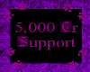 5K Support Sticker