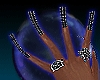 black nails + mini spike
