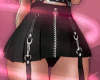 F.Zipper Skirt Black RLL