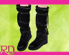 Black PVC Snow Boots