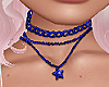 NYE Star Necklace Blue