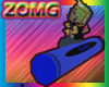 ZOMG Blue Crayon Bench