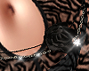 Black Rose Bellychain