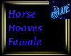 Blue Black Horse Hooves