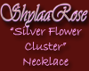 Silver Flower Cluster