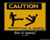 CAUTION This is Sparta!