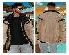 leather jacket - beige
