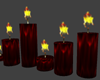 *RV* Floor Candles Red