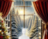 Christmas window bg