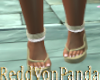 Beige Sandals w chain