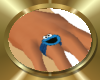 Tiny CookieMonster Ring