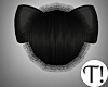 T! Black Bow Bunny Tail