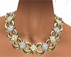 diamond & gold necklace