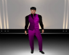 suit vest purple black