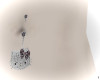 kitty belly ring