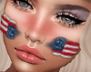 4th July Flag Face