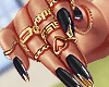 Nails Gold + Rings