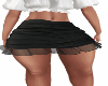 Ruffled mini Skirt black