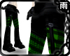 PVC Buckle Pants / Green