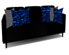 black blue couch