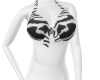 3D fashion zebra top