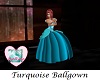 Turquoise Lacey Ballgown