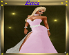 ~L~Long pink satin gown