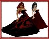 Red Black Royalty Gown