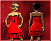 Red Strapless Dress