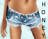 *h* Ripped Shorts Blue